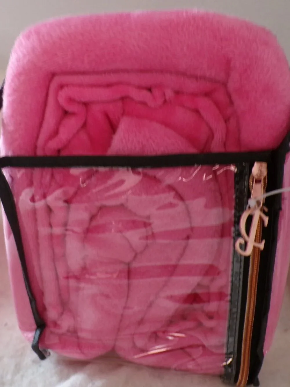 Juicy Couture Plush Sheet Set Pink Soft & Cozy Twin 3 Pieces NEW